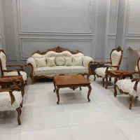 مبل،مبلمان کلاسیک،فندقی رنگ.