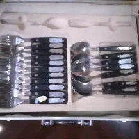 سرویس قاشق چنگال وچاقو ساطور استیل