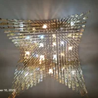 لوستر سقفی ۸۰ در ۸۰ ریموت دار در حد نو|لوستر و چراغ آویز|پردیس, فاز ۱۱|دیوار