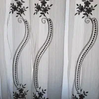 پرده جنس حریر شیشه ی