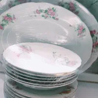 چینی گل سرخ قدیمی اصل ژاپن