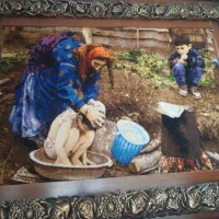 تابلو فرش دستباف زیبای عشایر|تابلو فرش|اصفهان, بهارستان|دیوار