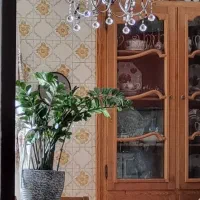 لوستر کروم اصل 8 شاخه ای لاله زیبا و شیک
