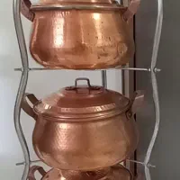 سرویس قابلمه مسی ۵ تکه ( چکشی زنجان )