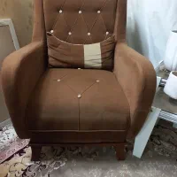 مبل ۷ نفره کلاسیک  پایه چوبی کار تهران