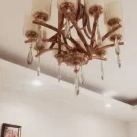 لوستر ۱۰ شاخه گلدن رز