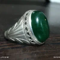 انگشتر نقره یشم عقیق جافنجونی ورشو