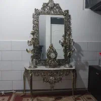معاوضه میکنم آینه وشمدان طرح برنجی