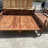 گره چینی تخت سنتی چوب روس|مبلمان خانگی و میز عسلی|بوشهر, |دیوار