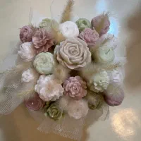 باکس گل هدیه شمع/باکس گل جاودان