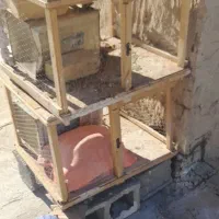 قفس پرنده چوبی و آهنی