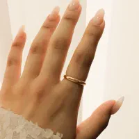 حلقه ارزان طلایی ژوپینگ