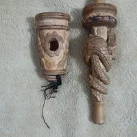 چُپُق و تسبیح مُنجوق|کلکسیون اشیاء عتیقه|لاهیجان, شهید آوینی|دیوار