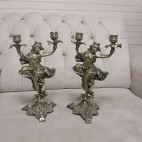 شمعدان برنجی عتیقه