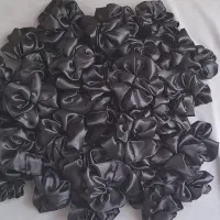 کش مو اسکرانچی مشکی و سورمه ای ترکیبی هر عدد ۱۵