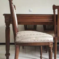 سرویس ناهارخوری ۸ نفره چوبی منبتکاری شده|میز و صندلی غذاخوری|پردیس, فاز ۸|دیوار