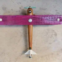 هواپیمای دکوری چوبی|اسباببازی|تهران, خزانه|دیوار