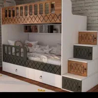 تخت خواب دو طبقه ام دی اف  ۲۷ میلیون