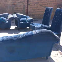 مبلمان ۷ نفره.نیاز به شستشو با بخار