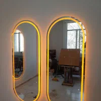 آینه دکوراتیو آینه دفرمه بک لایت آیینه رنگی
