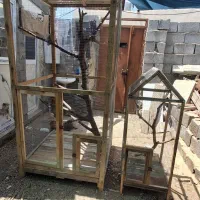 قفس چوبی بزرگ با ارسال رایگان