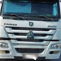 کشنده هوو فراز با تریلی تانک قیر