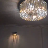 لوستر  کریستالی و دیوار کوب