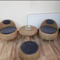 میزوصندلی حصیری تخفیف جشنواره فقط تا تکمیل ظرفیت|مبلمان خانگی و میز عسلی|کرمانشاه, |دیوار