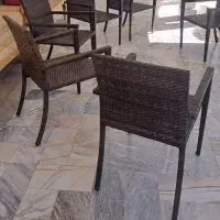 صندلی چرم حصیری