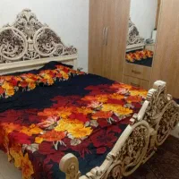 تخت خواب منبت دونفربا تشک خوشخواب