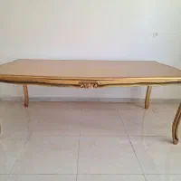 میز ناهارخوری ۸ نفره چوبی|میز و صندلی غذاخوری|اصفهان, بهاران|دیوار