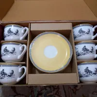 فنجان نعلبکی زرین مدل ویلیج ولیوان نوری تازه