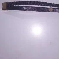 دستبند پلاک طلا اسپرت چرم طرح گرگ