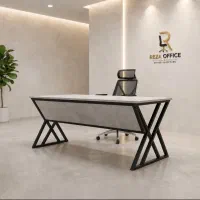 میز مدیریت مدرن پایه فلزی / مدل X