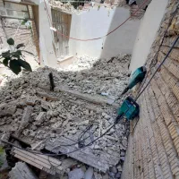 تخریب با پیکور (دریل)باحمل نخاله