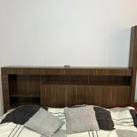 سرویس خواب و مبلمان تمام چوب درحد نو|تخت و سرویس خواب|مشکین‌دشت, |دیوار