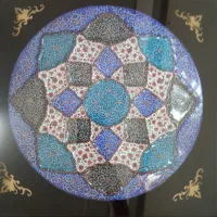 بشقاب مسی قلمکار