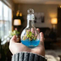 گل‌شیشه‌های کادویی - حاوی گیاه گوشت‌خوار زنده