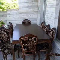 ناهار خوری ۸ نفره با چوب گردو