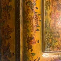 نقاشی جعبه چوبی قدیمی|کلکسیون اشیاء عتیقه|تهران, مرزداران|دیوار