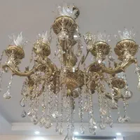 لوستر مدل دایکاست شیک برنز برنزی|لوستر و چراغ آویز|کرج, حصارک پایین|دیوار