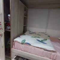 تخت دو طبقه MDF|تخت و سرویس خواب|مشهد, هنرور|دیوار