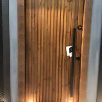 درب ضدسرقت مدرن نرده شیشه ای،سکوریت، استیل کد L011|مصالح و تجهیزات ساختمان|ساری, |دیوار