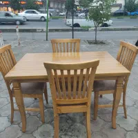 نهار خوری چهار نفره/آماده تحویل|میز و صندلی غذاخوری|رشت, جهاد|دیوار