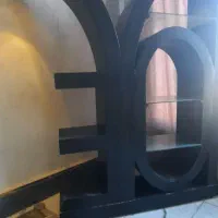 بوفه چوبی Loe چراغ ال  جای گلدون و اشیاه شراب خوری|بوفه، ویترین، کنسول|شوش, |دیوار