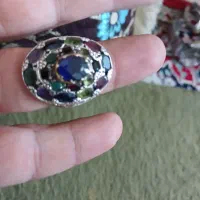 انگشترکلکسیونی نقره بالاوسنگ طبیعی انواع سنگ