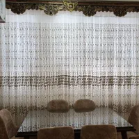 پرده گیپور گل برجسته