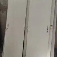 درب چوبی کمد و اتاقی بهمراه دستگیره اتاقی|جاکفشی، کمد، دراور|مشهد, ادیب نیشابوری (شهرک غرب)|دیوار
