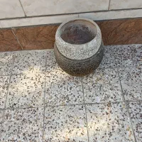 دو عدد گلدون سفالی بزرگ
