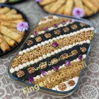 سالاد الویه خونگی کیک مرغ و کشک بادمجون وفینگرفود